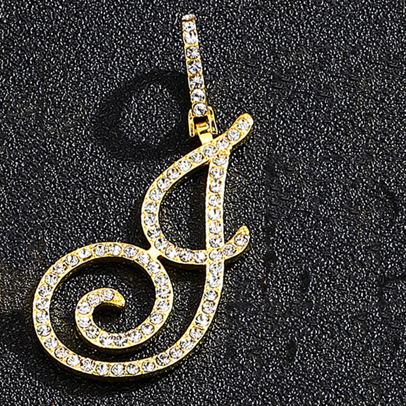 Hip hop accessories grass letter pendant melon seed buckle Cuban chain accessory - V.I.P Digital Presence