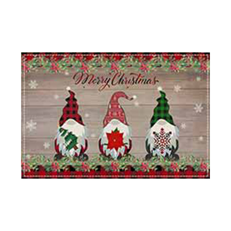 Christmas Snowman Linen Meal Mat Snowflake Grid Printed Table Mat Christmas Party Decoration Insulation Mat Holiday Decoration - V.I.P Digital Presence