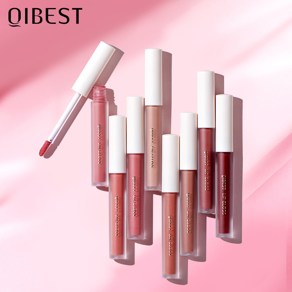 QIBEST Velvet Matte Lip Gloss Matte Moisturizing Non-Stick Lip Glaze Non-Fading Lip Gloss - V.I.P Digital Presence