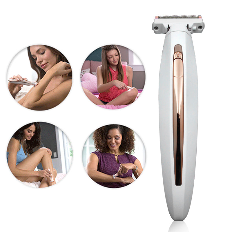 Electric Lady Shaver Razor Flawless Body Hair Shaver Painless Bikini Trimmer USB Rechargeable Fast Hair Shaving Machine - V.I.P Digital Presence