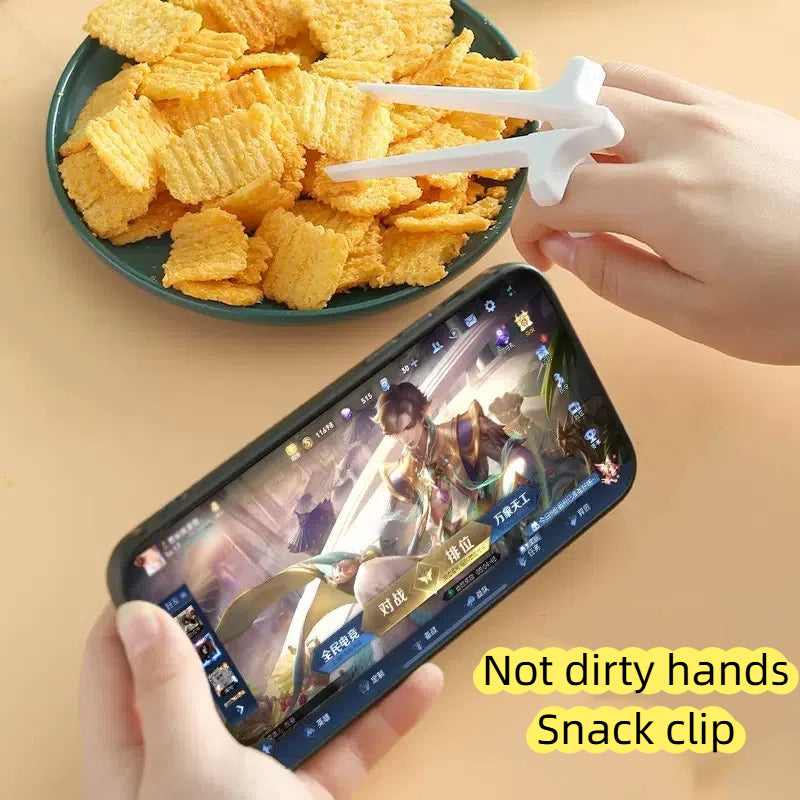 Playing games with fingers chopsticks snacking clips not dirty hands chopsticks finger loops - V.I.P Digital Presence