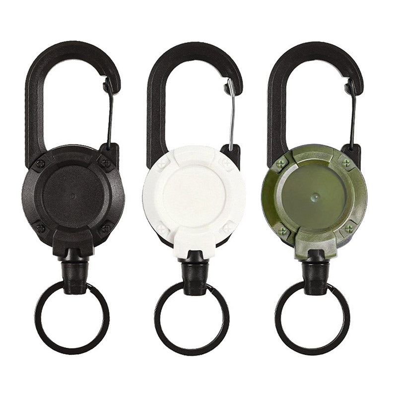 New Outdoor Automatic Retractable Wire Rope Luya Anti-theft Tactical Keychain Telescopic Keychain Retractable Hook Tool - V.I.P Digital Presence