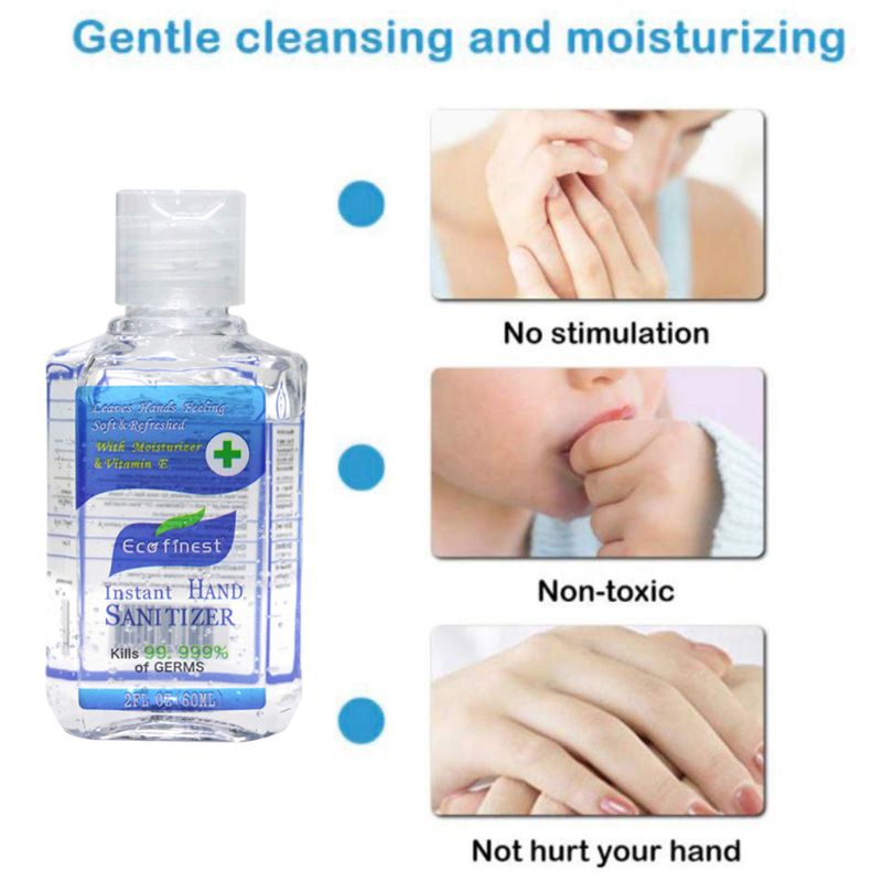 Hand Sanitizer Gel,Kills 99.99% Germs,Long-lasting Anti-Bacterial Quick Drying Liquid Hand Soap,No Water Required 60ML - V.I.P Digital Presence