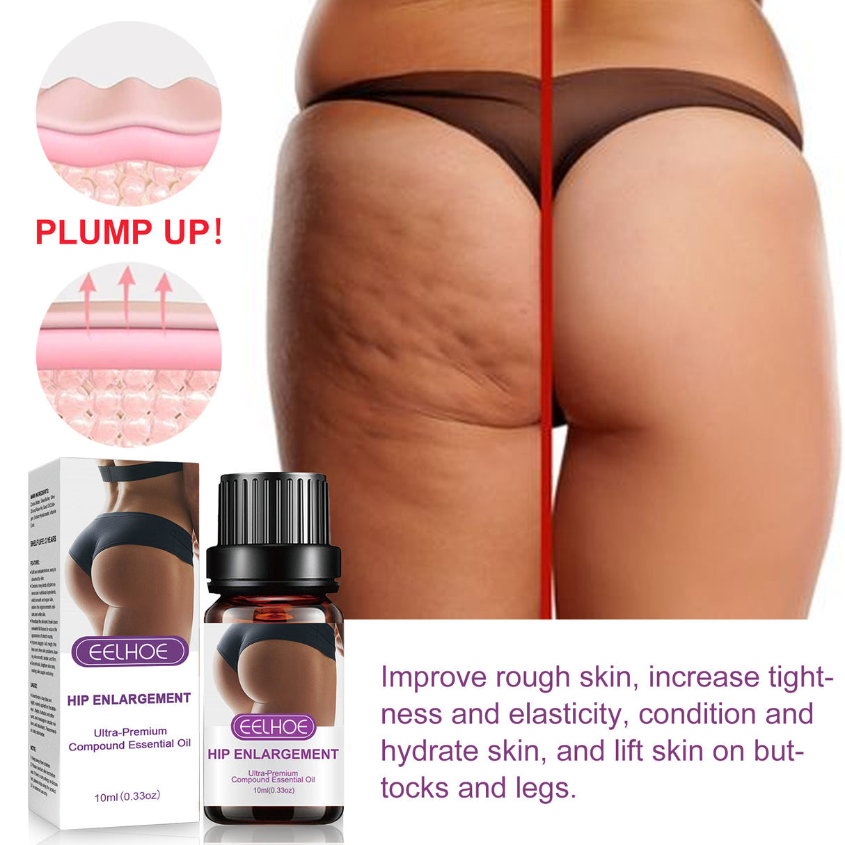 Butt Lift Essential Oil, Firming Butt Lift Body Shaping Massage Essential Oil - V.I.P Digital Presence