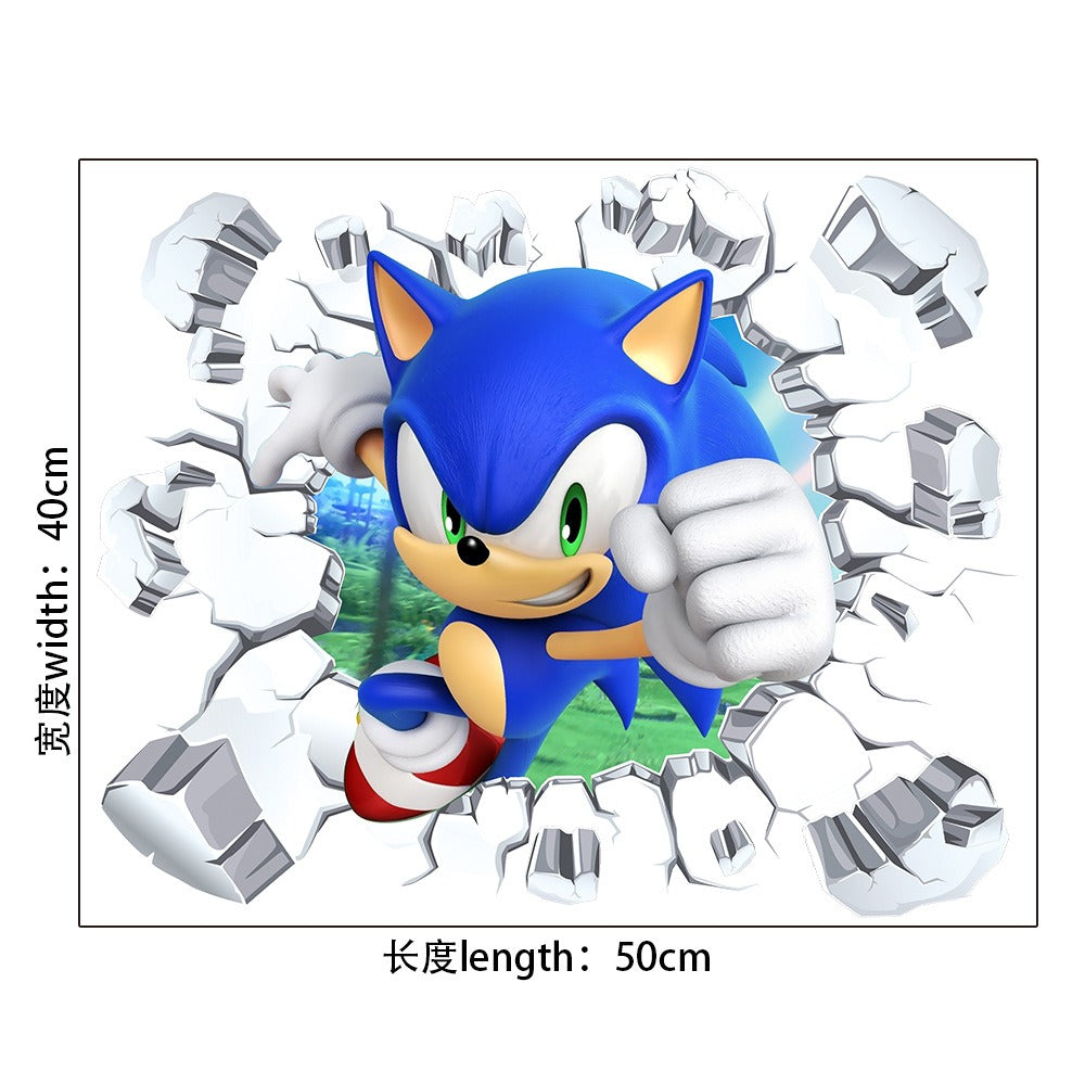 Sonic Stickers Cartoon Anime Super Mario Self Adhesive PVC Decoration Mario Stickers - V.I.P Digital Presence