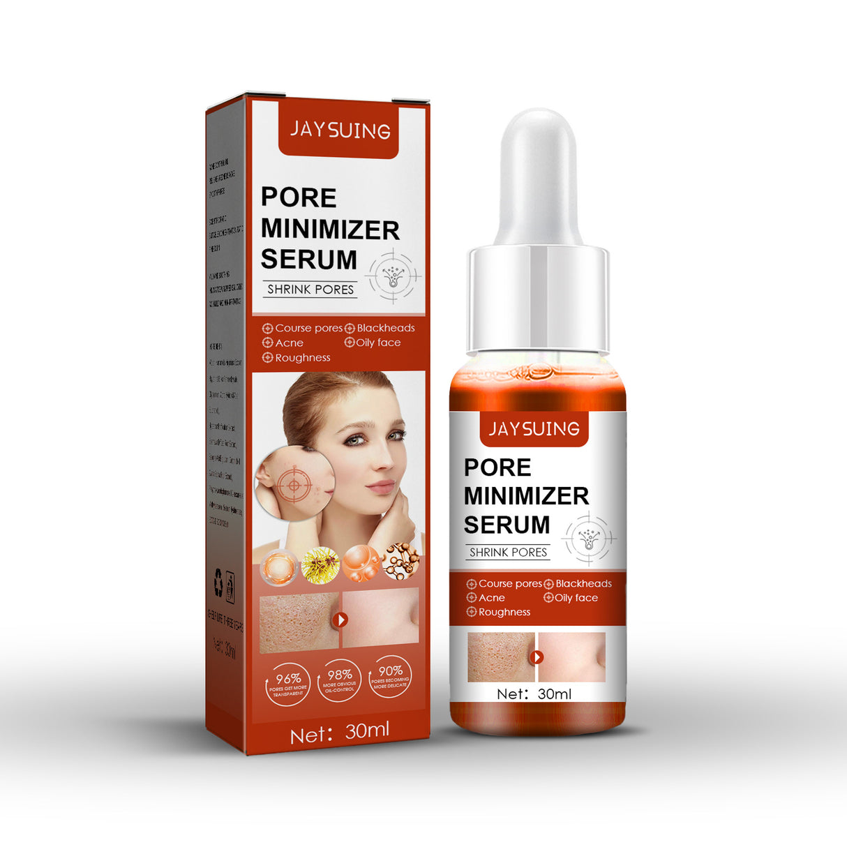 Pore Minimizer Serum, Pore Minimizer Moisture To Deep Clean Pores Carry Bright Moisturizing Essence Serum