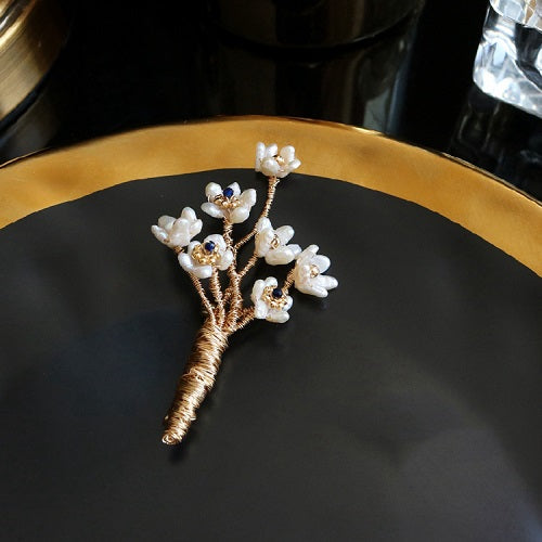 GLSEEVO Natural Shell Flower Handmade Tree Brooch For Women Party Beautiful Brooches Broche Femme Bijoux Luxury Jewellery - V.I.P Digital Presence