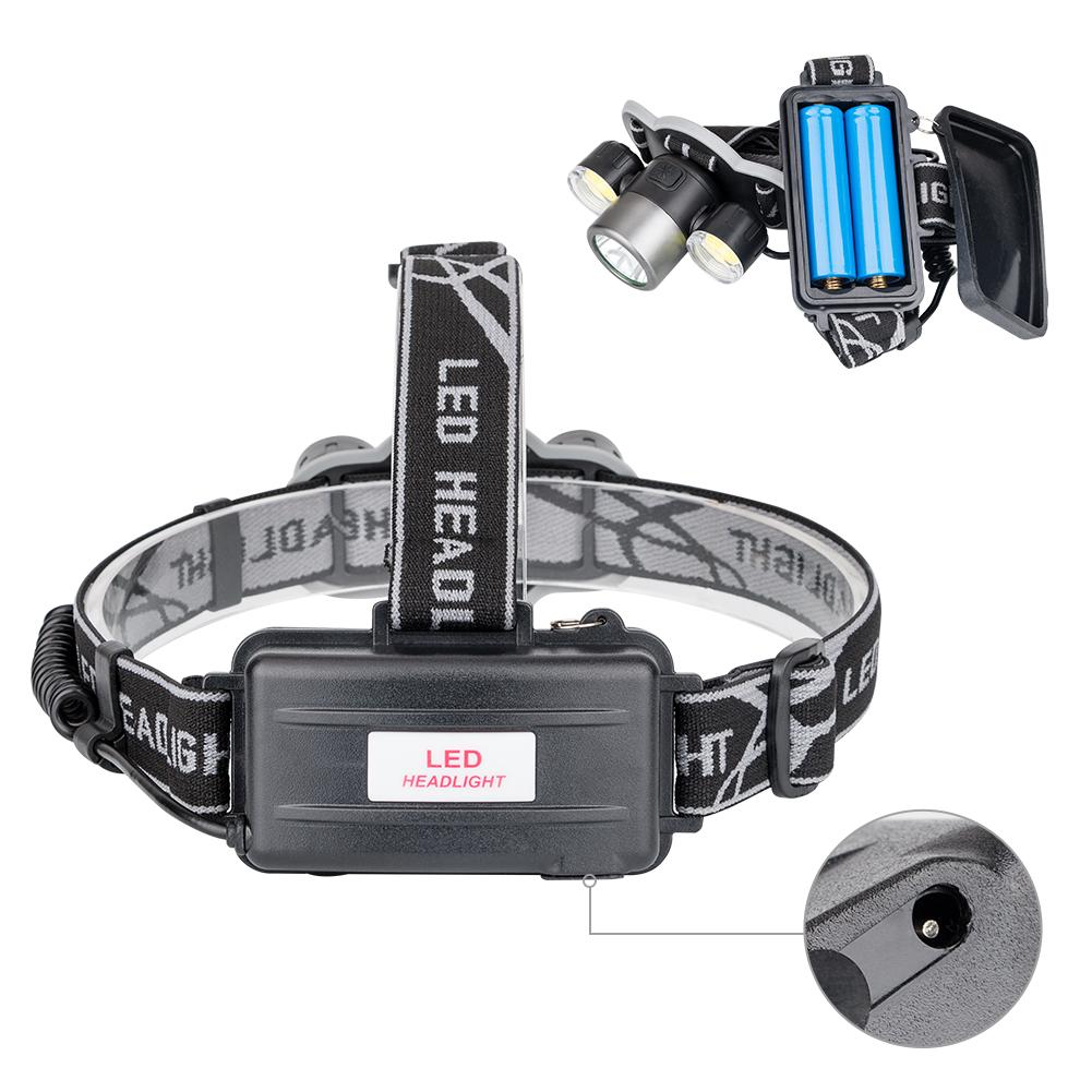 6000 Lumen Headlamp XML T6+2COB LED Powerful Led Torch 18650 Rechargeable Lantern