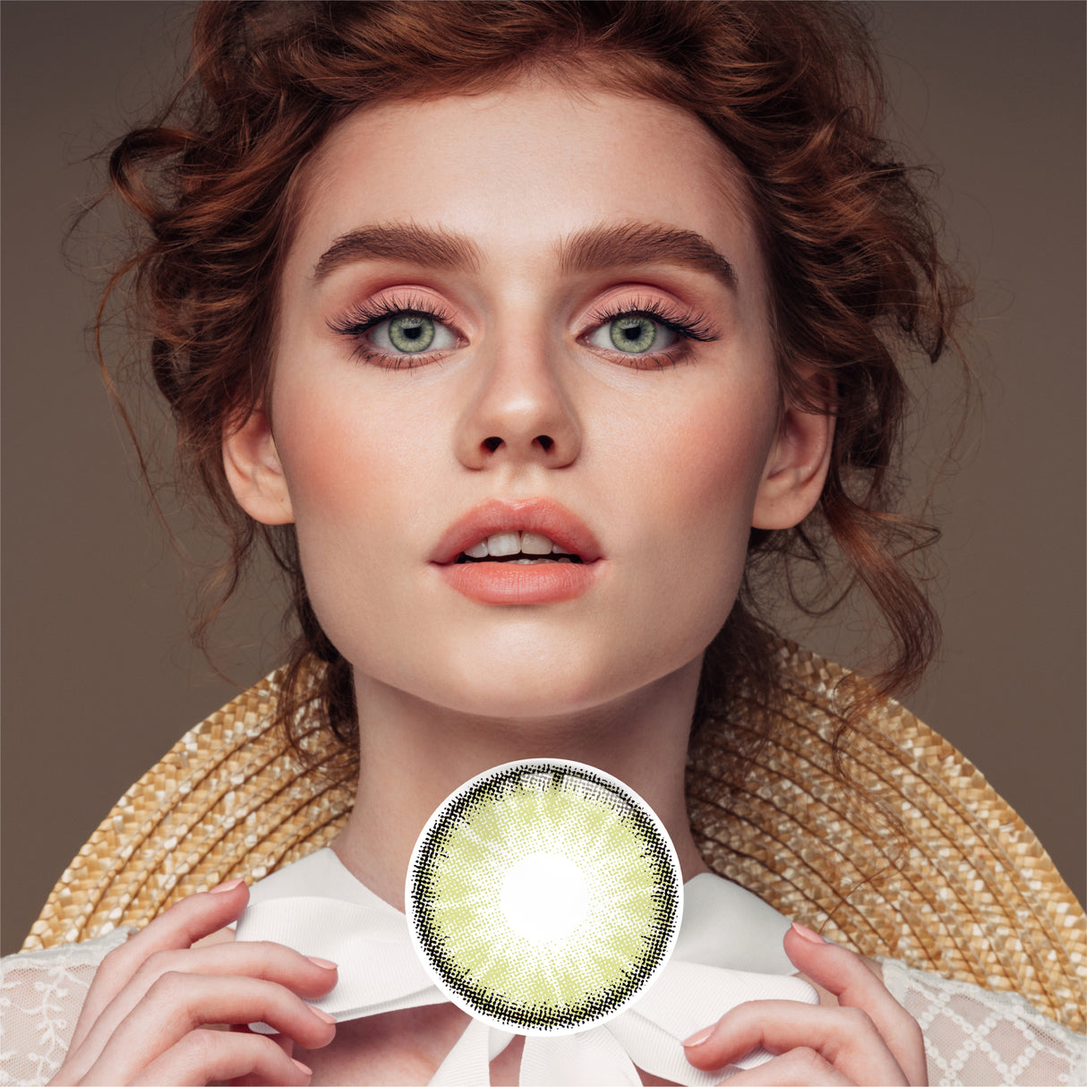 1Pair FDA Certificate Eyes Beautiful Pupil Colorful Girl Cosplay Contact Lenses Purely green - V.I.P Digital Presence