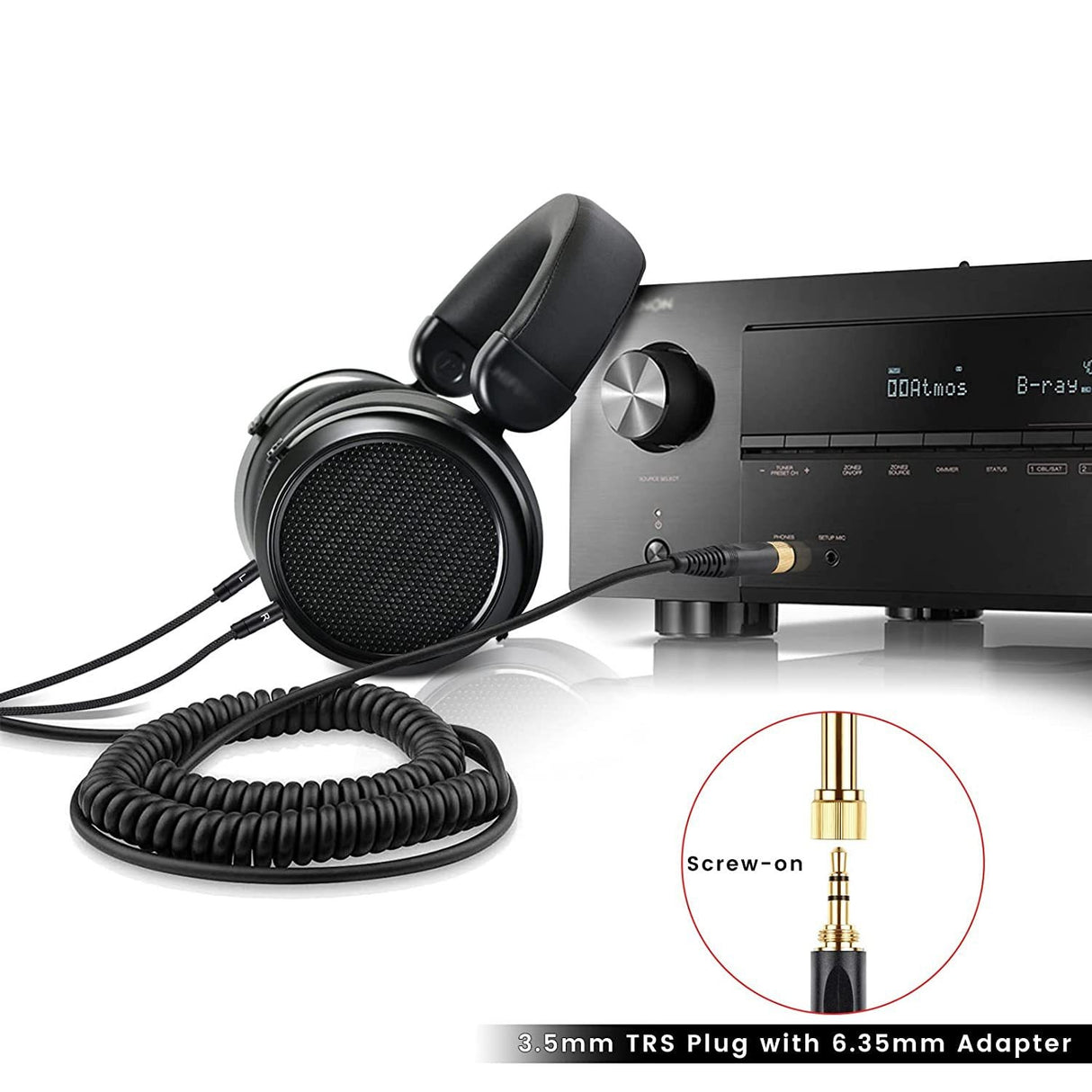 Suitable for Tianlong AH-D7100 7200 D600 D9200 5200 dual 3.5mm headphone spring cables - V.I.P Digital Presence