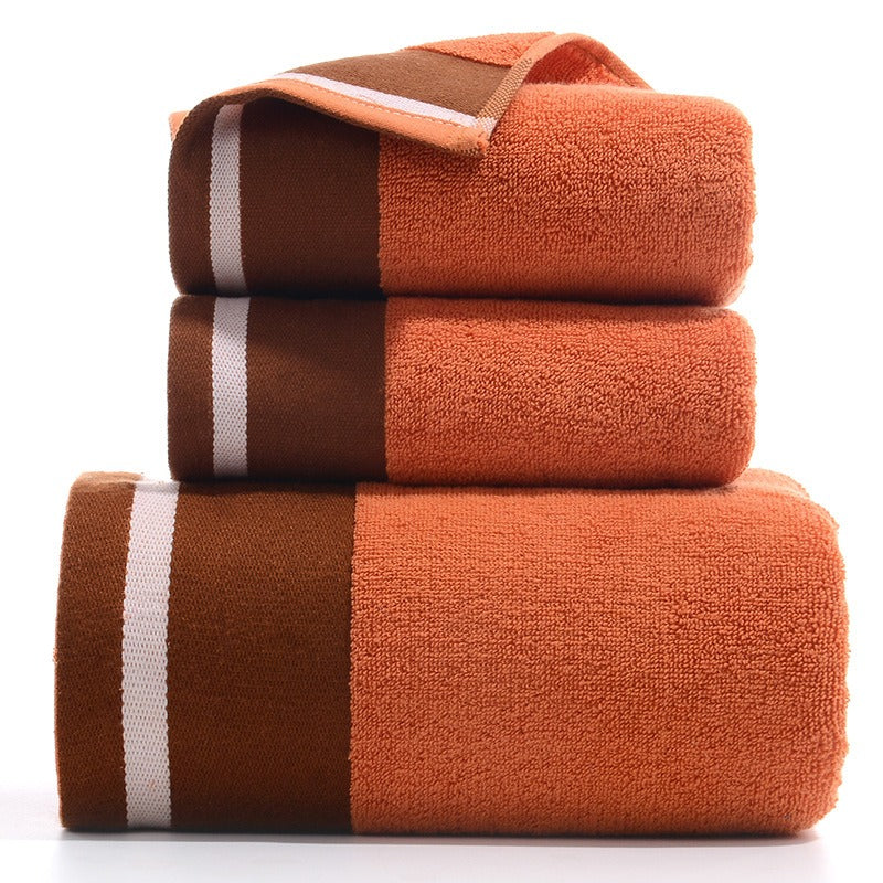 Towel Set Of Pure Cotton Towel Bath Towel Three-Piece Gift Set Xinjiang Cotton