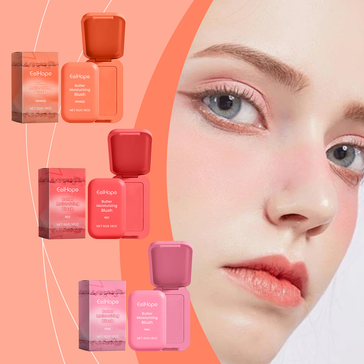 Butter Moisturizing Blush Nude Makeup Brightening And Expanding Color Long Lasting Matte Rouge Makeup - V.I.P Digital Presence