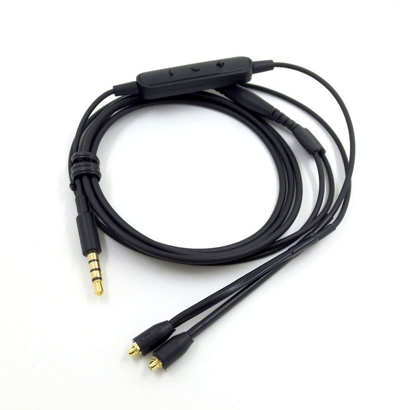 Audio cable suitable for Shure SE215+wired version MMCX interface headphone cable with wired control - V.I.P Digital Presence