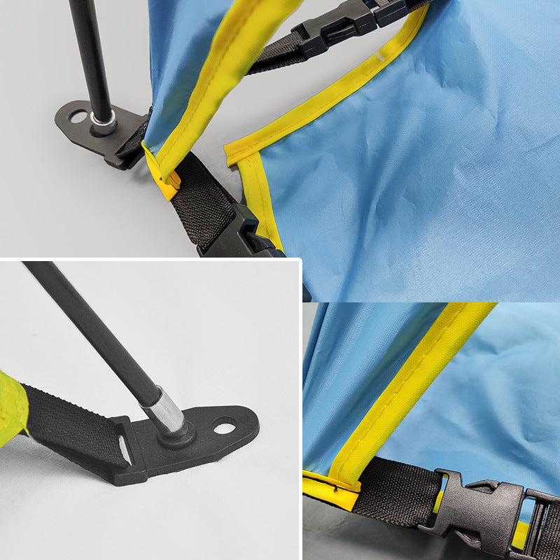 Quick-open beach tent, sun shelter, light shade for outdoor camping, 3-vented, spacious design - V.I.P Digital Presence