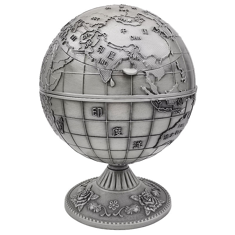 Antique style personalized ashtray with lid anti fly ash household large classical craft gift - V.I.P Digital Presence