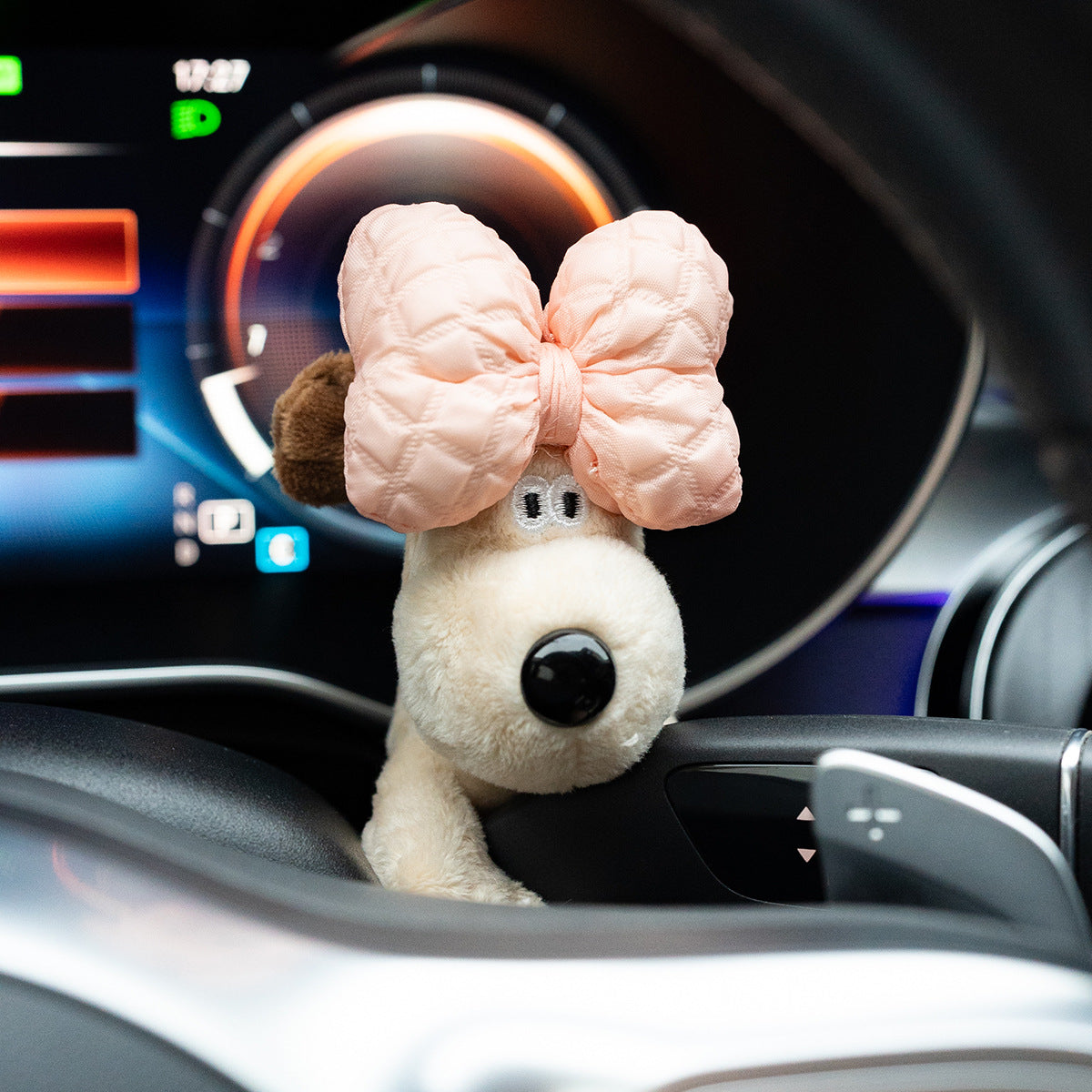 Car small ornaments cute head dog plush doll sentimental car interior decoration supplies - V.I.P Digital Presence