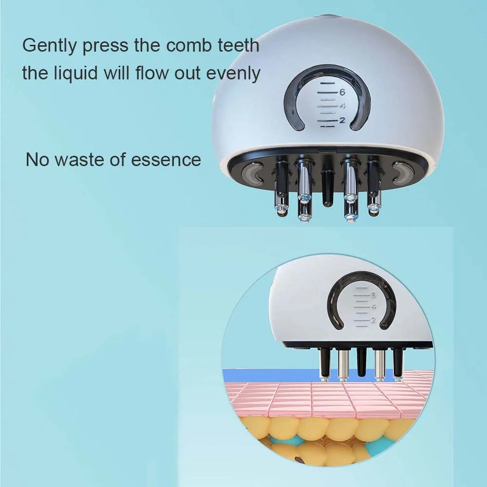 Led Scalp Applicator Hair Growth Liquid Comb Hair Care Treatment Mini Essential Oil Guiding Scalp Massager Brush Men Women - V.I.P Digital Presence