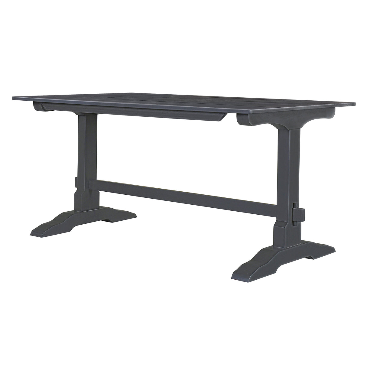 TREXM 3-piece retro cutlery set, rectangular stand table, and 2 wooden stools for 4 people (gray) - V.I.P Digital Presence