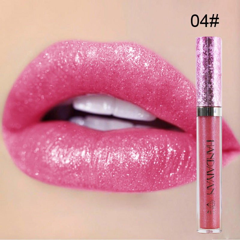 handaiyan Diamond Pearl Lip Gloss Non-Stick Cup Mermaid Lip Gloss Lipstick - V.I.P Digital Presence