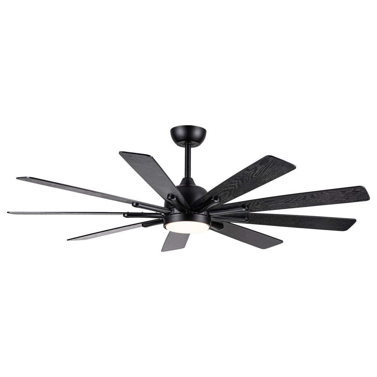 Mordern Farmhouse 62 In Black Ceiling Fan with Smart App and Remote Control - V.I.P Digital Presence