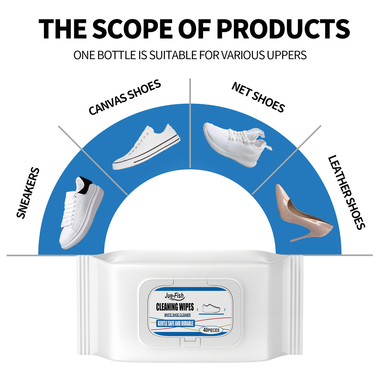 Small White Shoe Cleaning Wipes, Sports Shoes Wash Free Decontamination One Wipe White Portable Cleaning Wipes - V.I.P Digital Presence