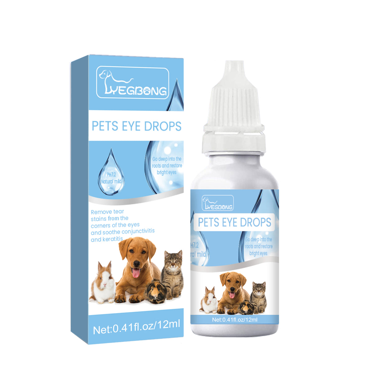 Pet Eye Drops, Cats And Dogs Eye Cleaning Care Pet Eye Wash Tear Stain Remover - V.I.P Digital Presence