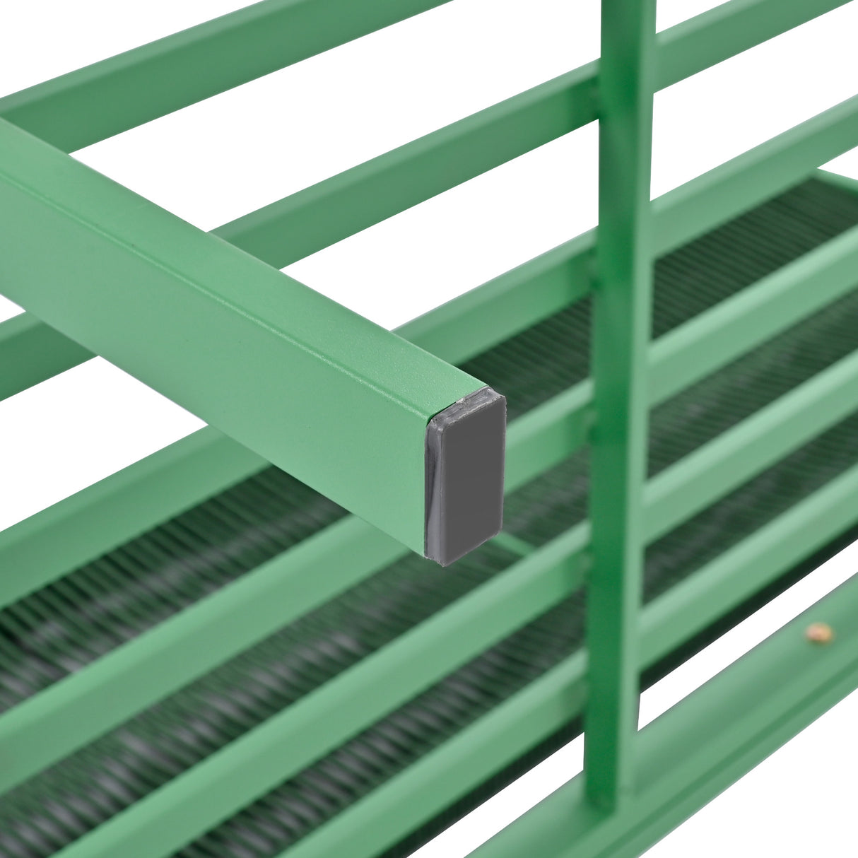 Outdoor Furniture with Tempered Glass Table, Set Deep Seating with Thick Cushion (Fluorescent Yellow & Green)