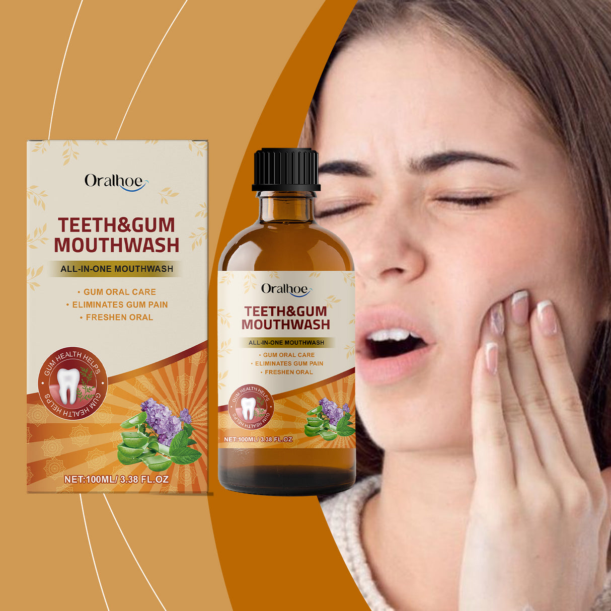 Herbal Mouthwash, Herbal Ingredients Gently Clean Teeth Odor Daily Care Mouthwash - V.I.P Digital Presence