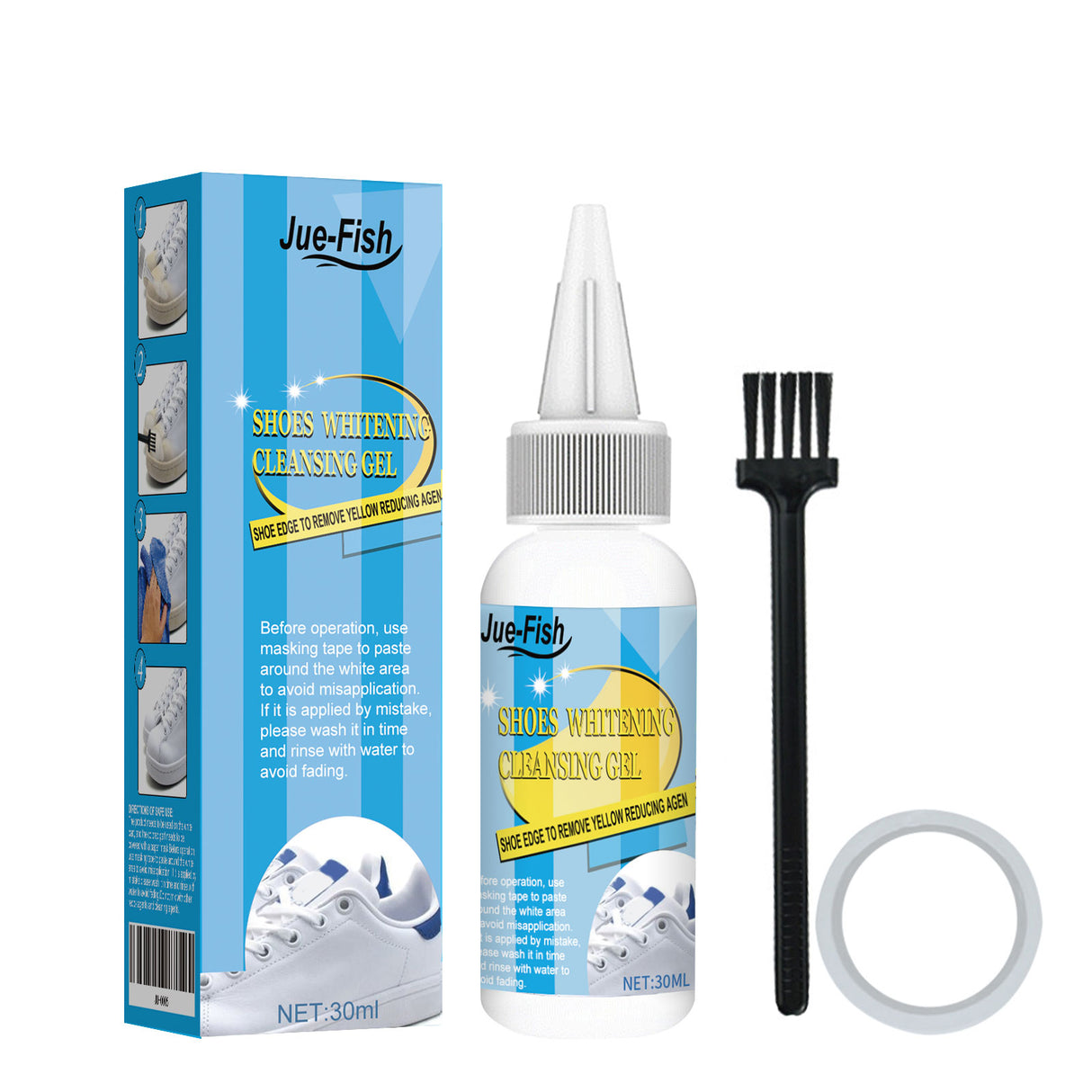 White Shoes Cleaner, White Shoes Strong Stain Removal Decontamination Yellow Whitening Cleaner - V.I.P Digital Presence