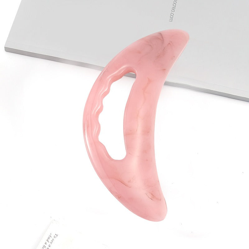Large curved blade scraping board, resin honey wax scraping board, lazy person scraping neck and waist massager scraping piece massage board - V.I.P Digital Presence