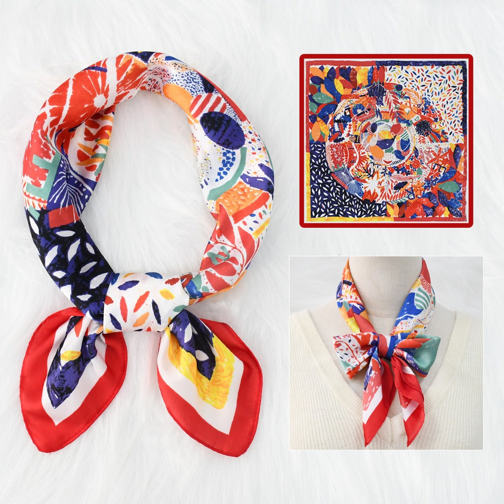 Silk Scarf Women's Sunscreen Beach Imitation Silk Versatile Silk Scarf Neckband - V.I.P Digital Presence