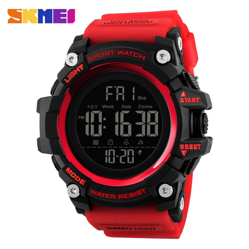 SKMEI 1384 Countdown Stopwatch Sport Watch Mens Watches Top Brand Luxury Men Wrist Watch Waterproof LED Electronic Digital Male Watch - V.I.P Digital Presence