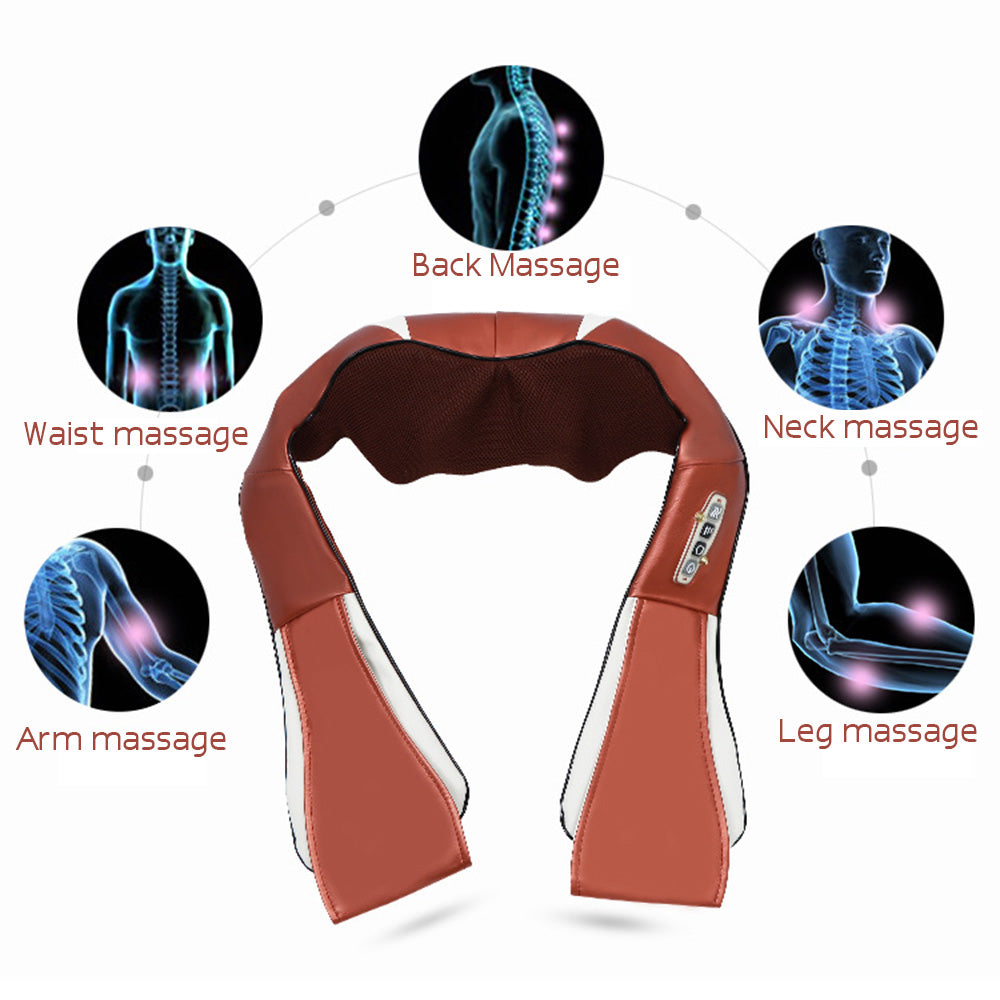 3D Kneading Massage Shawl Hot Compression Electric Neck Waist Shawl Neck Shoulder Cervical Massage Shawl - V.I.P Digital Presence