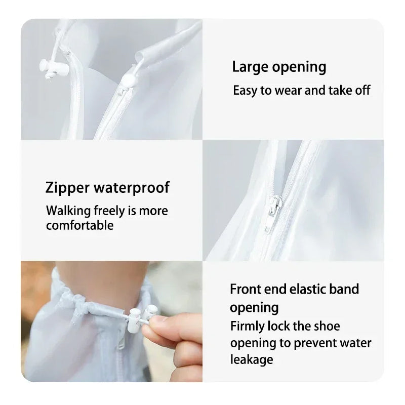 Waterproof, non-slip reusable shoe covers (PVC/silicone sole) – for rain/snow, unisex. - V.I.P Digital Presence