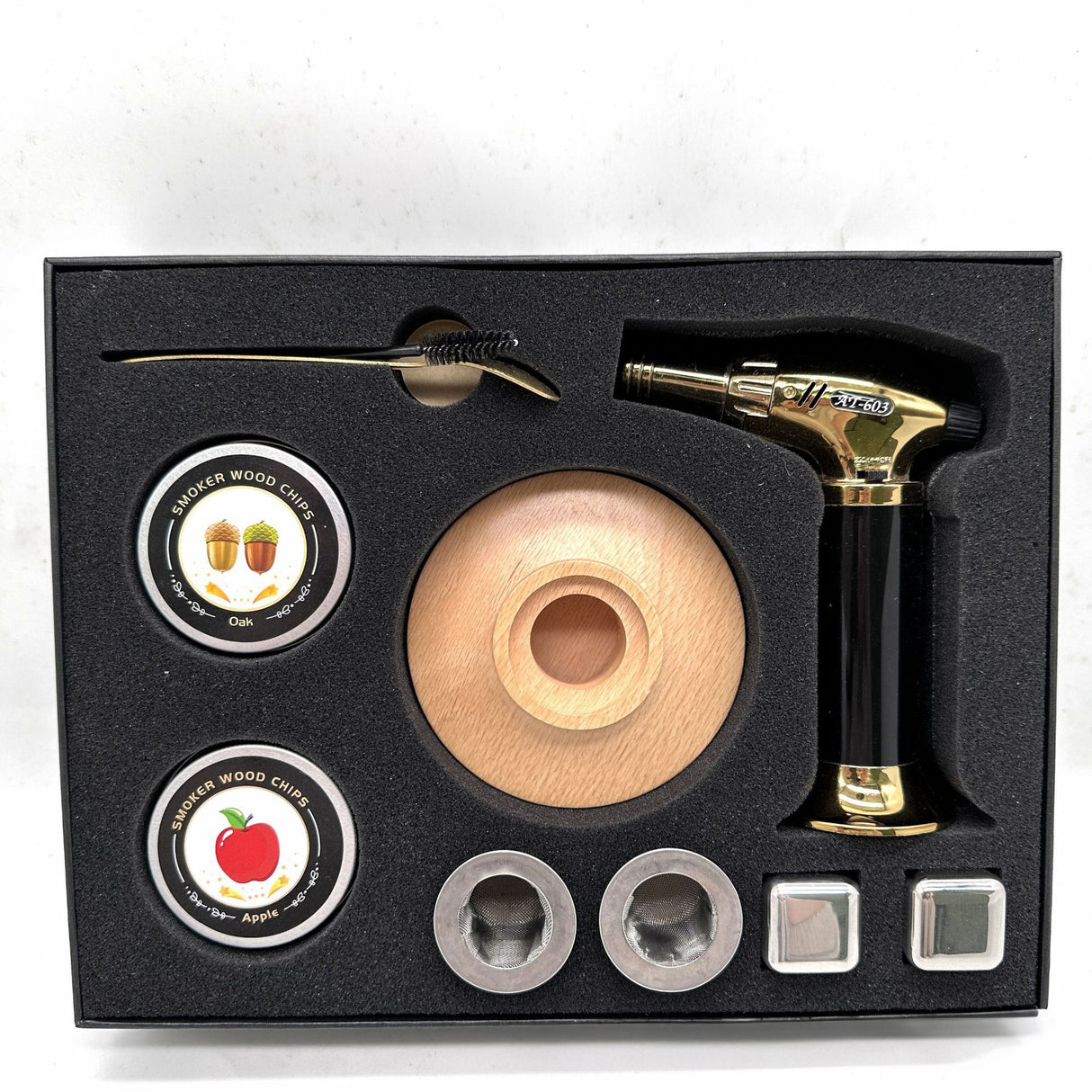 Cocktail Wood Smoker Hexagonal Round Saucer Bar Kitchen Smoking Tools Smoking Wood Cover 6pcs - V.I.P Digital Presence