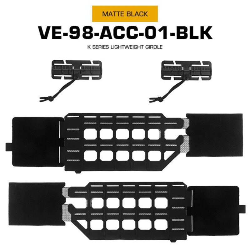KZ Hunting Vest - Plate Carrier in Low Profile MOLLE, Quick Release, K Zero Style with Belt for Airsoft. - V.I.P Digital Presence