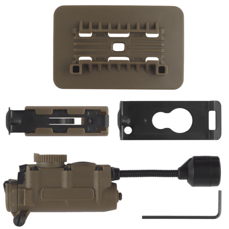 Sidewinder Helmet Lamp with IR and Flashlight Color Light, Strobe Light Head IFF Auxiliary Light for Airsoft Hunting Fishing - V.I.P Digital Presence