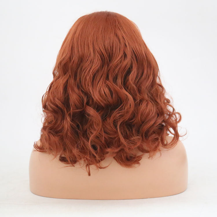 New European and American Ladies 350# Front Lace Bobo Short Curly Lanting Wig Headgear - V.I.P Digital Presence