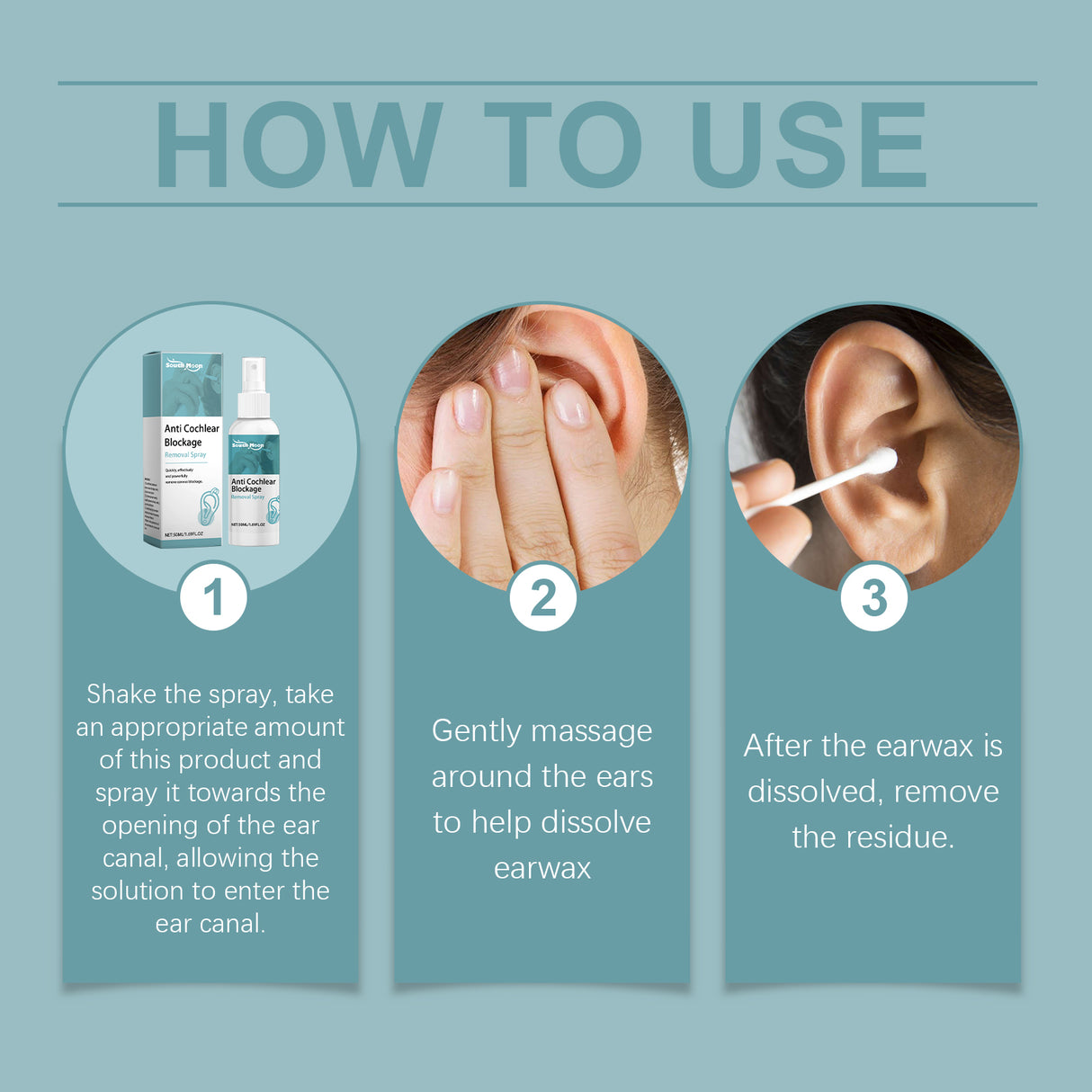 Anti Cochlear Blockage Removal Spray, Daily Gentle And Soothing Moisturizing Earwax Cleaning And Care Spray - V.I.P Digital Presence