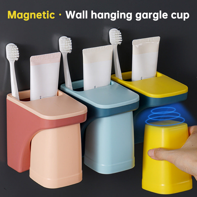 Magnetic Toothbrush Holder Bathroom Accessories magnetic cup holder For Home toiletries storage rack - V.I.P Digital Presence