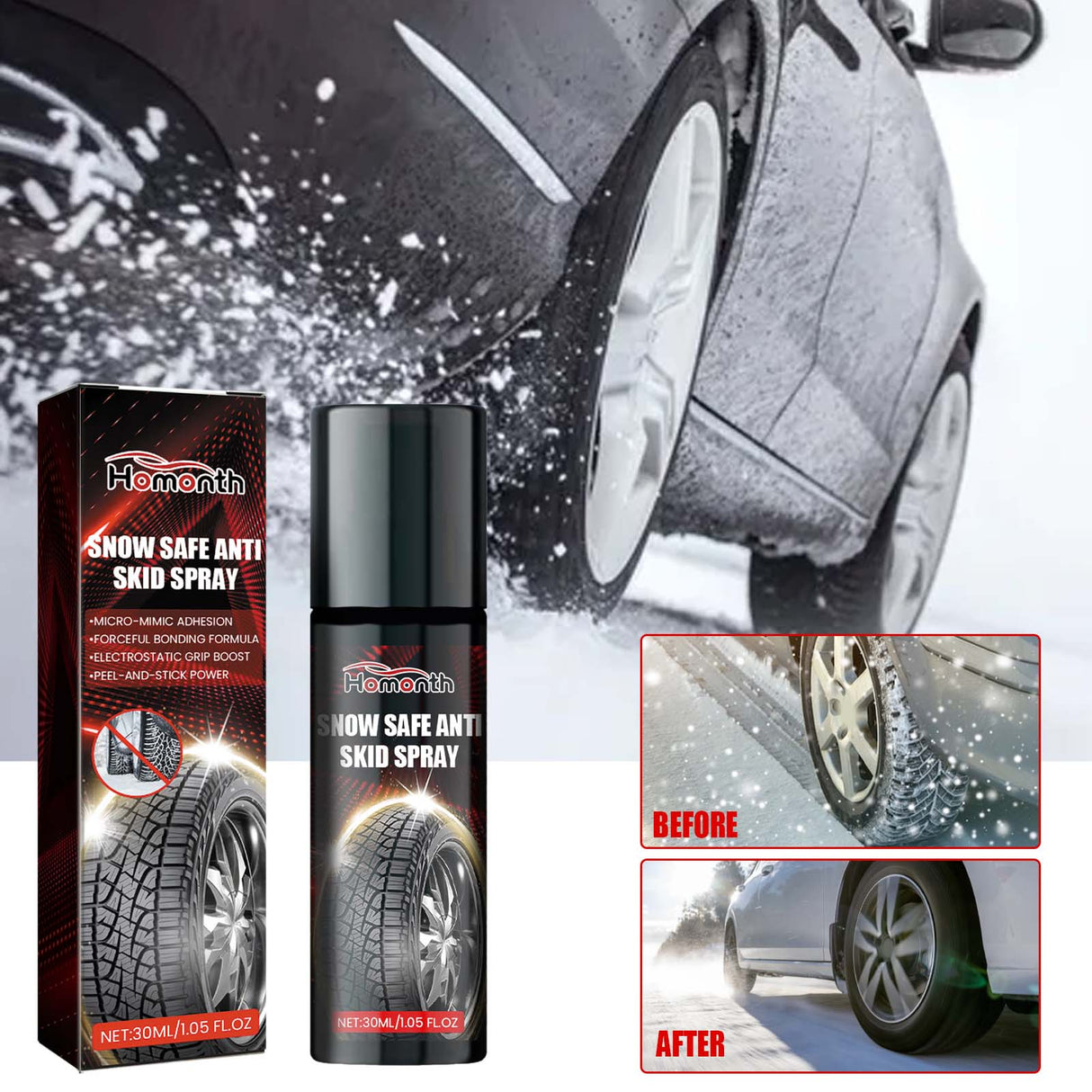 Snow Safe Anti Skid Spray, Winter Snowmobile Tire Protection And Maintenance Anti-Slip Agent - V.I.P Digital Presence