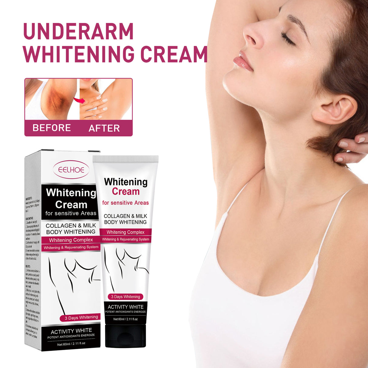 Underarm Whitening Cream Repair Underarm Joints Melanin Moisturizing Skin Whitening Cream - V.I.P Digital Presence