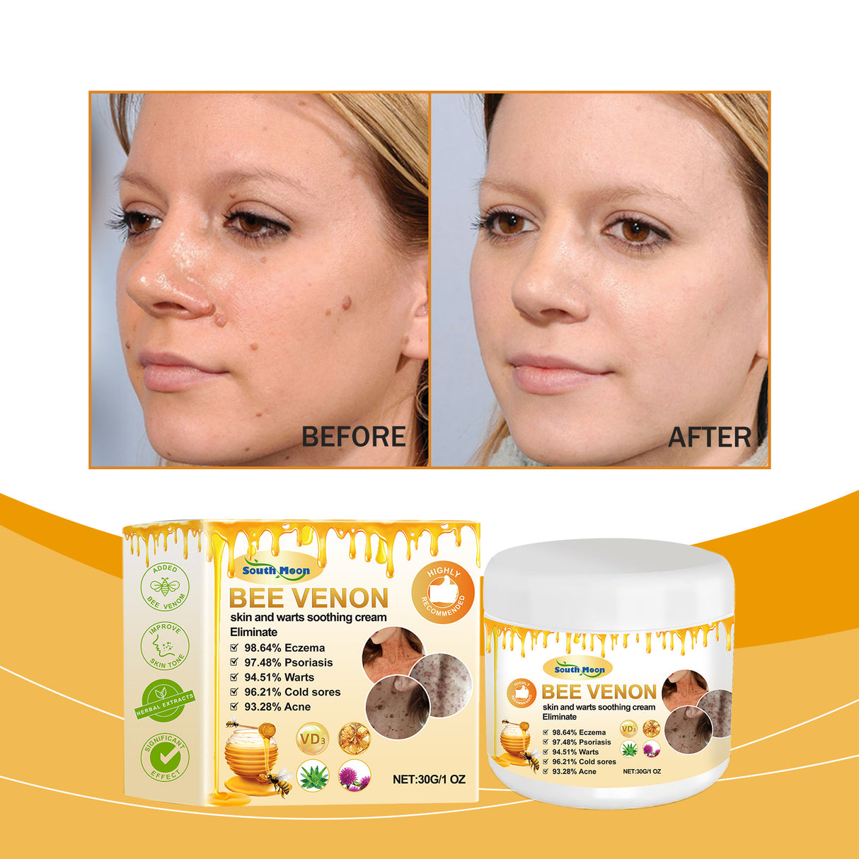 Bee Venom Keyo Cream, Gentle Clean Smooth Skin Moisturizing Moisturizing Daily Massage Keyo Cream - V.I.P Digital Presence