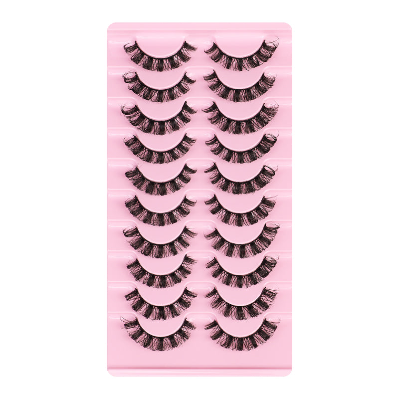New Russian Volume False Eyelashes DD Curved Thick Eyelashes Ten Pairs Of Chemical Fiber Natural Charm Eyelashes - V.I.P Digital Presence