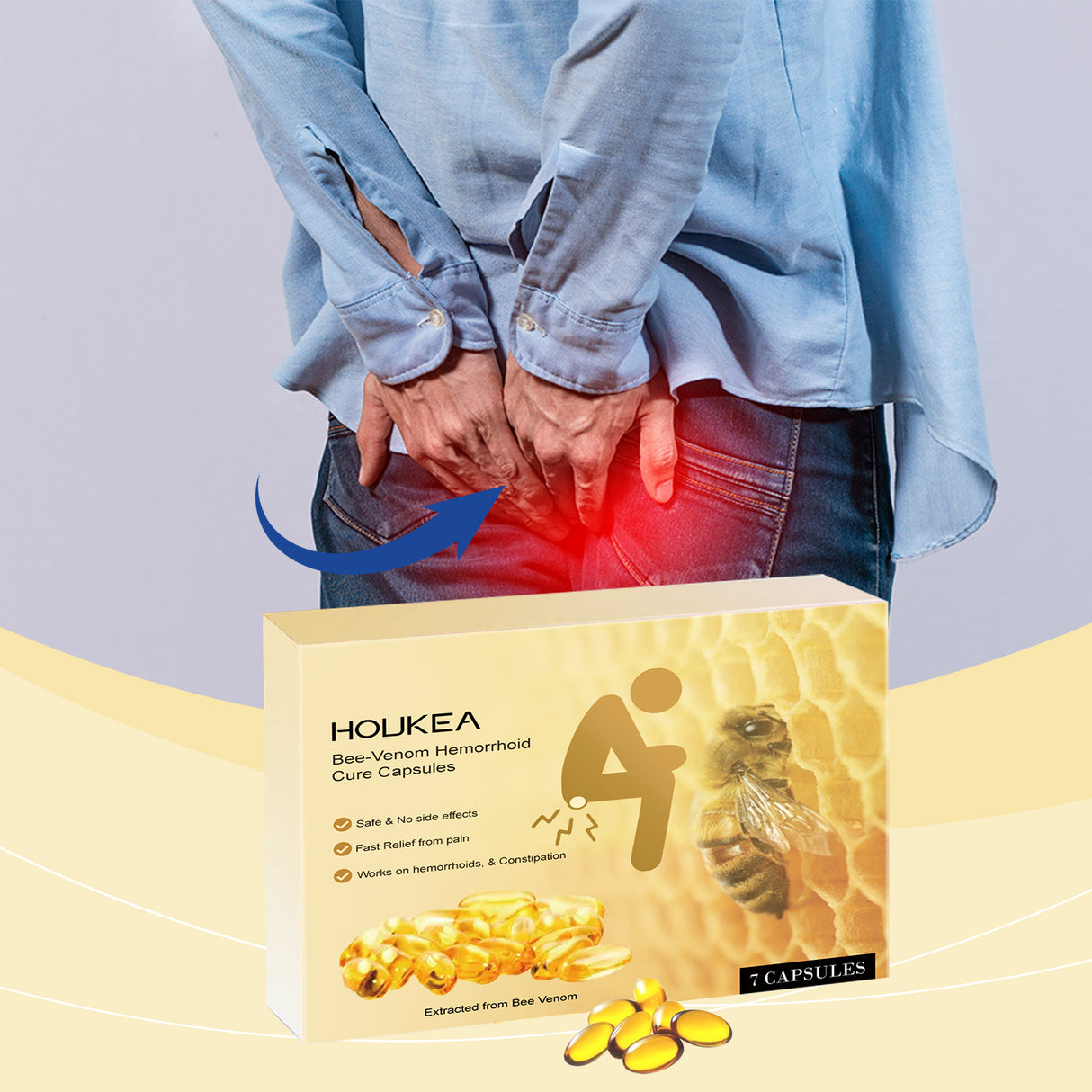 Bee Venom Care Capsules Gently Pamper And Nourish The Body Soothing Perianal Body Care Capsules - V.I.P Digital Presence