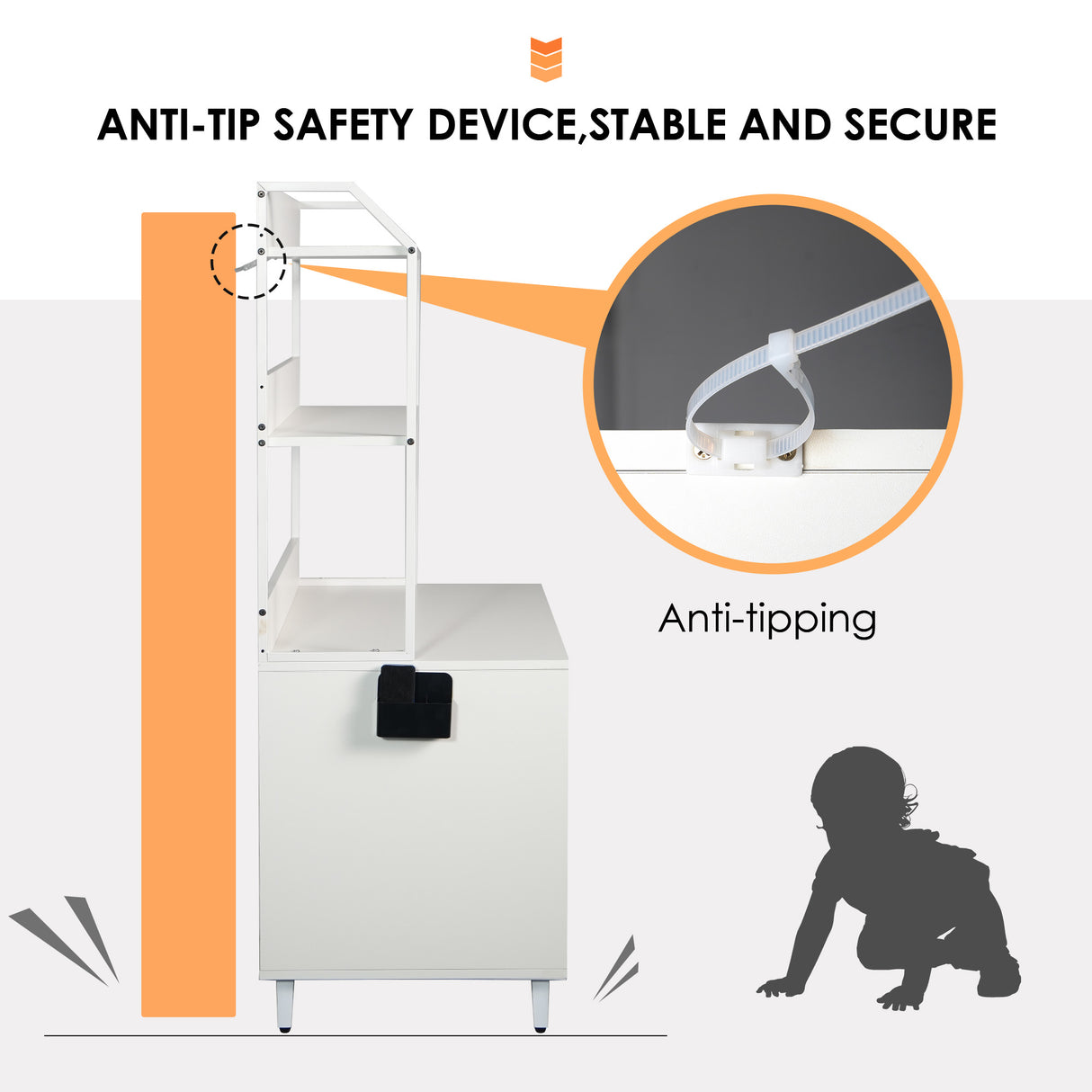 Graffiti with 2 storage racks and 1 door cat litter box shell, hidden cat litter box with rack shell furniture white - V.I.P Digital Presence