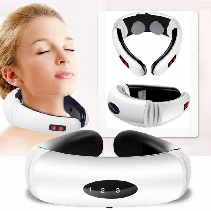 Electric Pulse Back and Neck Massager Far Infrared Heating Pain Relief Health Care Relaxation Tool Intelligent Cervical Massager - V.I.P Digital Presence