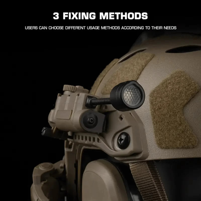 Sidewinder Helmet Lamp with IR and Flashlight Color Light, Strobe Light Head IFF Auxiliary Light for Airsoft Hunting Fishing - V.I.P Digital Presence