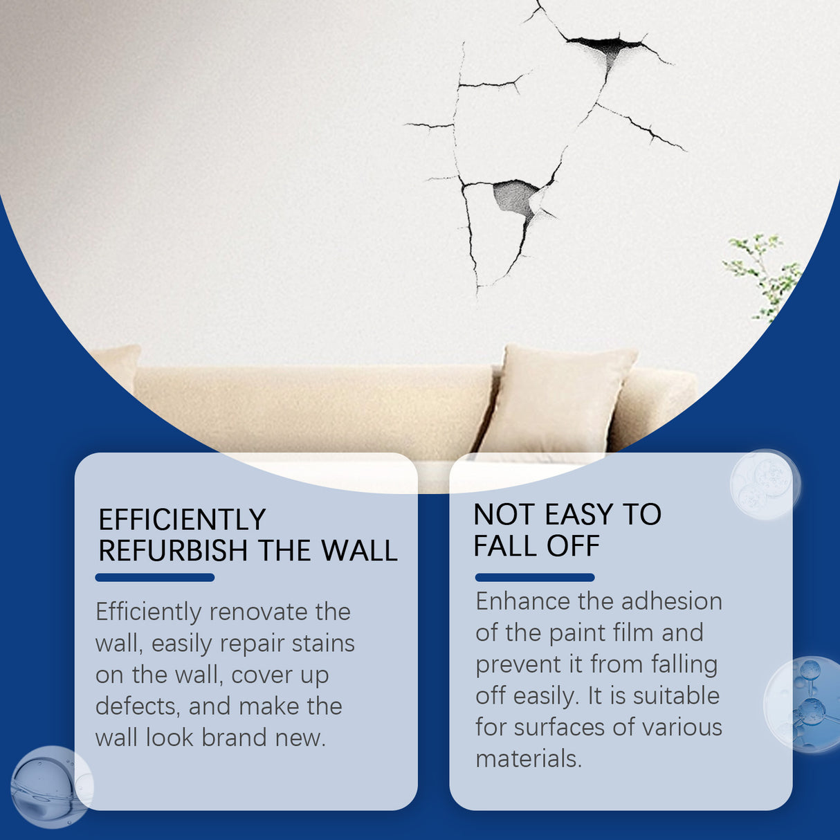 Wall Renovation Spray Paint, Decontamination Apply Waterproof Fast Light Paint Renovation Wall Renovation Spray - V.I.P Digital Presence