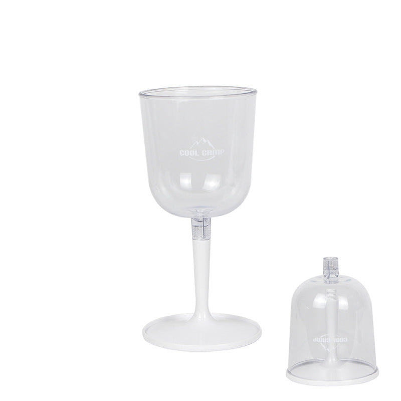 Outdoor Camping Red Wine Cup Shatterproof Plastic Stemware Detachable Portable Wine Cup Champagne Cup - V.I.P Digital Presence